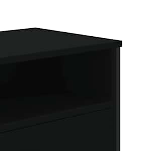 TV skříňka černá 122 x 34 x 41 cm kompozitní dřevo - obrázek 8