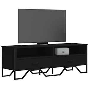 TV skříňka černá 122 x 34 x 41 cm kompozitní dřevo - obrázek 1