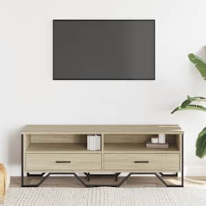 TV skříňka dub sonoma 122 x 34 x 41 cm kompozitní dřevo - obrázek 3