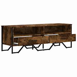 TV skříňka kouřový dub 122 x 34 x 41 cm kompozitní dřevo - obrázek 7