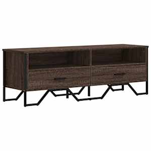 TV skříňka hnědý dub 122 x 34 x 41 cm kompozitní dřevo - obrázek 2
