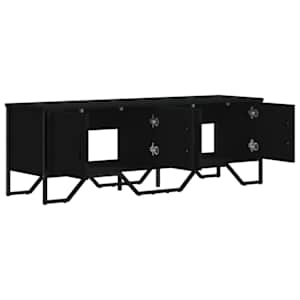 TV skříňka černá 122 x 34 x 41 cm kompozitní dřevo - obrázek 7