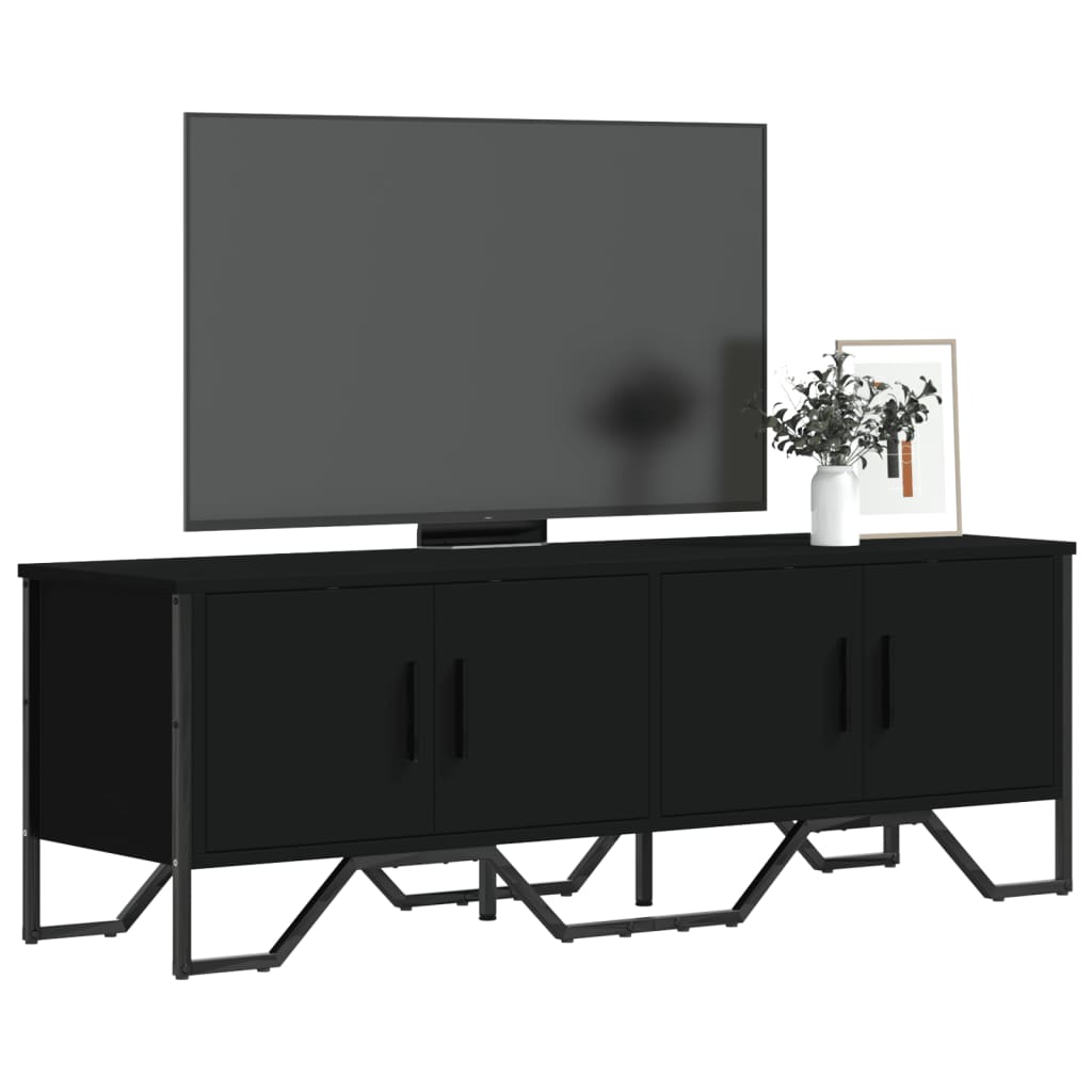 vidaXL TV-Schrank Schwarz 122x34x41 cm Holzwerkstoff