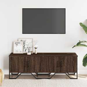 TV skříňka hnědý dub 122 x 34 x 41 cm kompozitní dřevo - obrázek 3