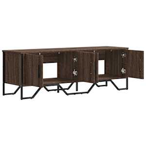 TV skříňka hnědý dub 122 x 34 x 41 cm kompozitní dřevo - obrázek 7