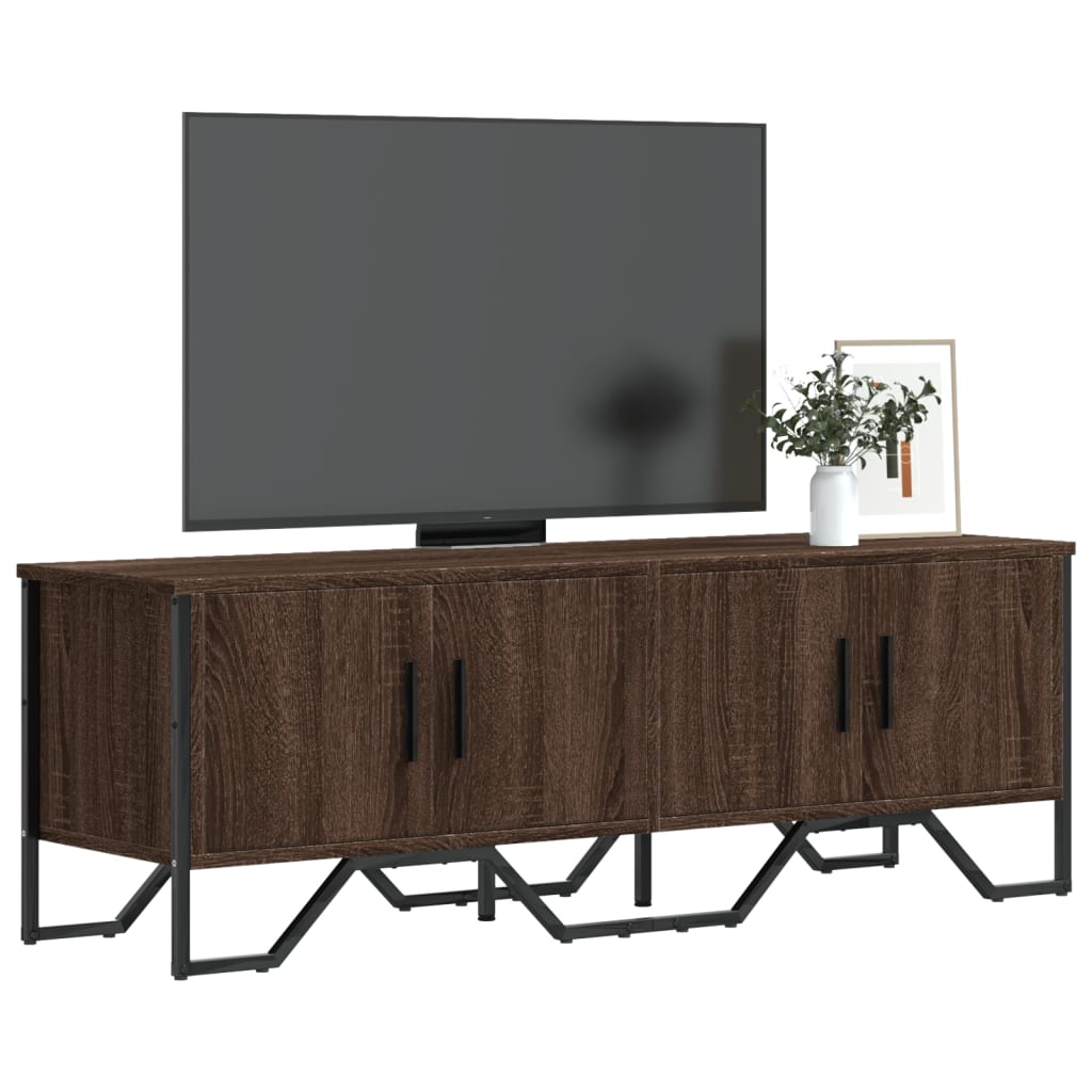 vidaXL TV-Schrank Braun Eichen-Optik 122x34x41 cm Holzwerkstoff