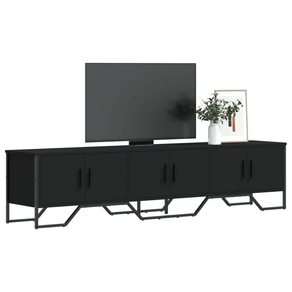 TV-Schrank Schwarz 180x34x41 cm Holzwerkstoff