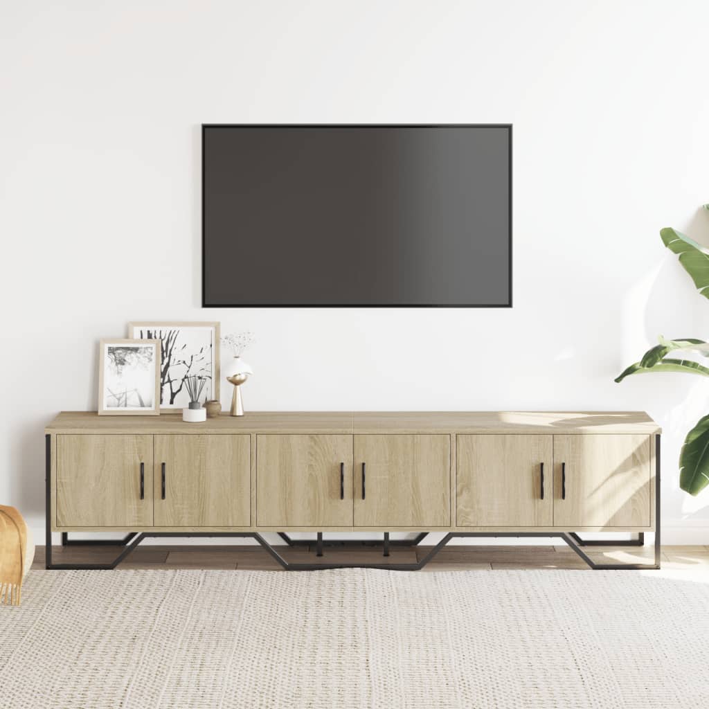 vidaXL TV-taso Sonoma-tammi 180x34x41 cm tekninen puu