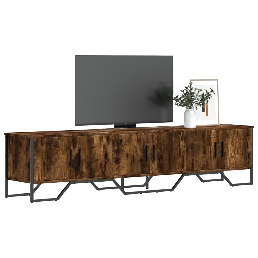 vidaXL TV-Schrank Räuchereiche 180x34x41 cm Holzwerkstoff