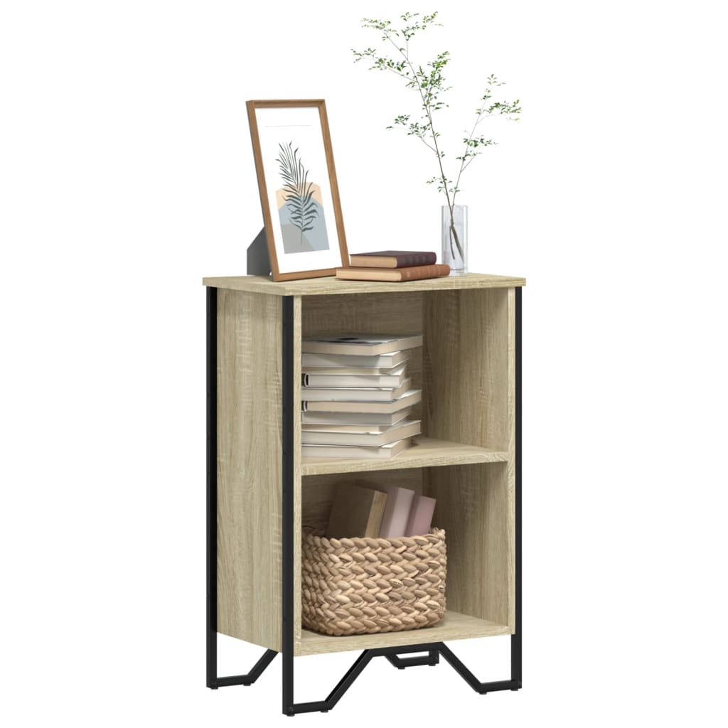 vidaXL Bücherregal Sonoma-Eiche 50x31x74,5 cm Holzwerkstoff