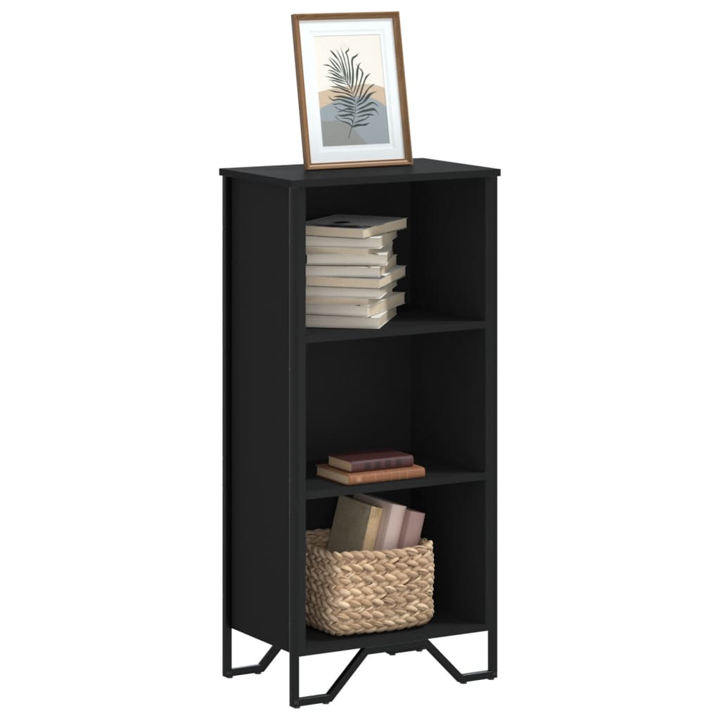 vidaXL Bibliotecă, negru, 50x31x106 cm, lemn prelucrat