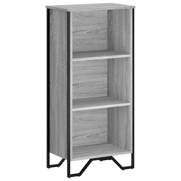 vidaXL raamatualus, hall Sonoma tamm, 50x31x106 cm, tehispuit