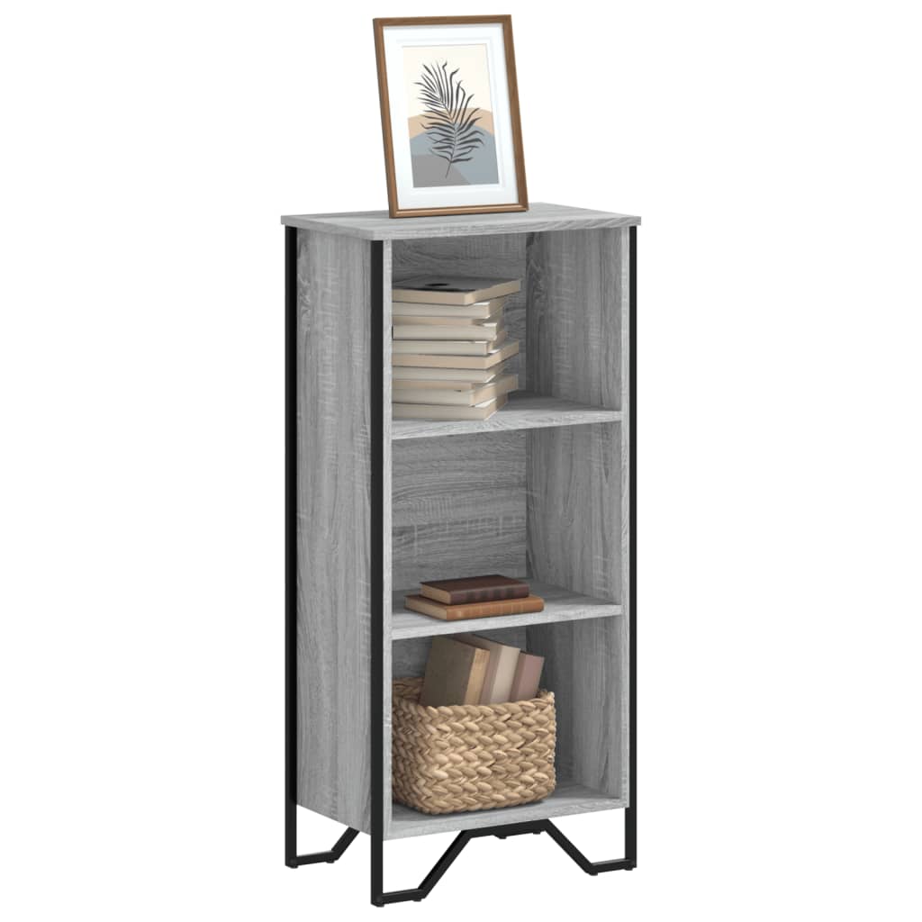 vidaXL Bücherregal Grau Sonoma 50x31x106 cm Holzwerkstoff