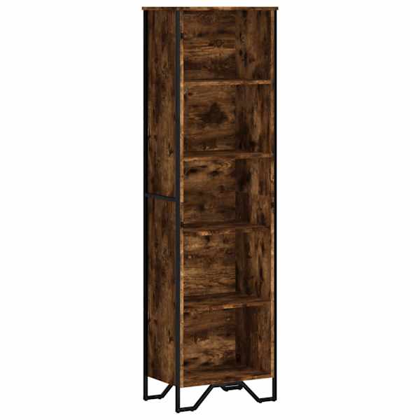 vidaXL raamaturiiul, suitsutatud tamm, 50x31x169 cm, tehispuit