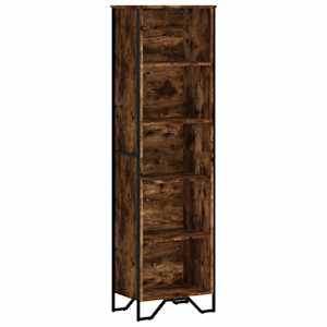 Knihovna kouřový dub 50 x 31 x 169 cm kompozitní dřevo - obrázek 2