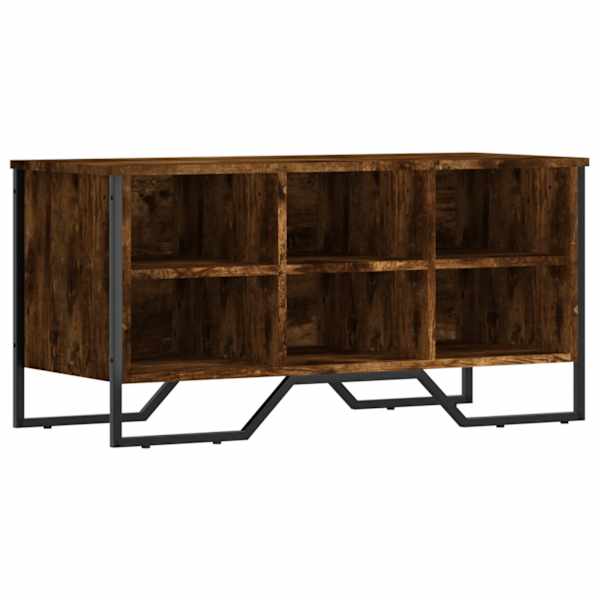 vidaXL jalatsikapp, suitsutatud tamm, 90x38x45,5 cm, tehispuit