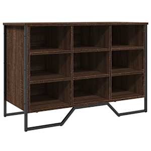 vidaXL jalatsikapp, pruun tamm, 90x38x61,5 cm, tehispuit