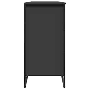 Botník černý 80 x 38 x 78 cm kompozitní dřevo - obrázek 5