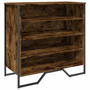 vidaXL kingakapp, suitsutatud tamm, 80 x 38 x 78 cm, tehispuit