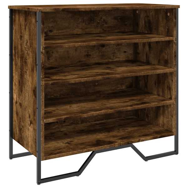 vidaXL kingakapp, suitsutatud tamm, 80 x 38 x 78 cm, tehispuit