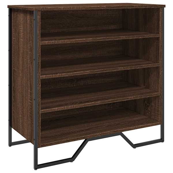 vidaXL kingakapp, pruun tamm, 80 x 38 x 78 cm, tehispuit