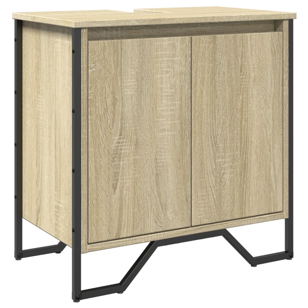 vidaXL Koupelnová skříňka pod umyvadlo dub sonoma 60x35x60 cm kompozit