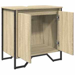 Koupelnová skříňka pod umyvadlo dub sonoma 60x35x60 cm kompozit - obrázek 8