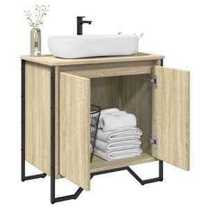 Koupelnová skříňka pod umyvadlo dub sonoma 60x35x60 cm kompozit