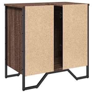 Koupelnová skříňka pod umyvadlo hnědý dub 60x35x60 cm kompozit - obrázek 6