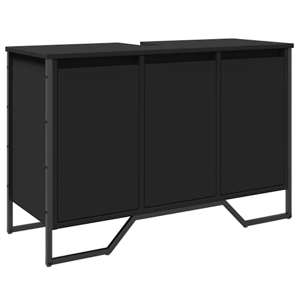 vidaXL valamukapp, must, 91 x 35 x 60 cm, tehispuit