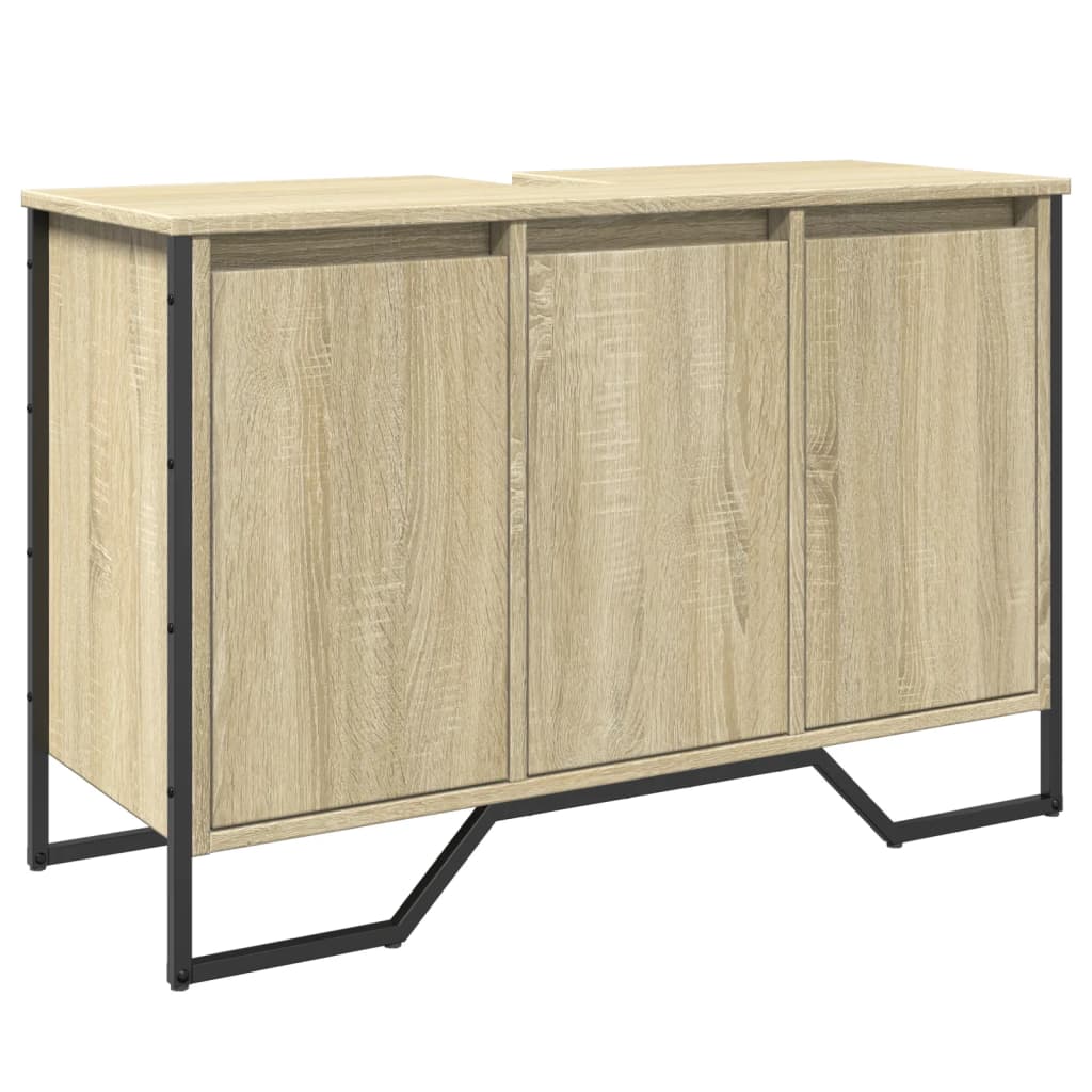vidaXL Koupelnová skříňka pod umyvadlo dub sonoma 91x35x60 cm kompozit