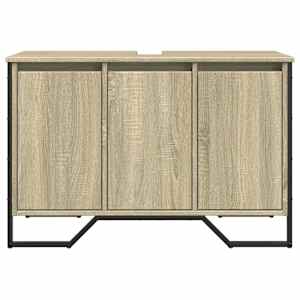 Koupelnová skříňka pod umyvadlo dub sonoma 91x35x60 cm kompozit - obrázek 4