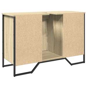 Koupelnová skříňka pod umyvadlo dub sonoma 91x35x60 cm kompozit - obrázek 6
