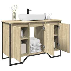 Koupelnová skříňka pod umyvadlo dub sonoma 91x35x60 cm kompozit