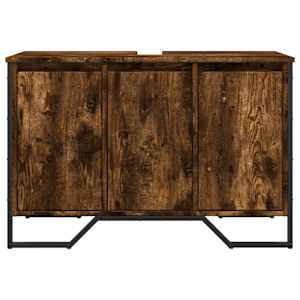 Koupelnová skříňka pod umyvadlo kouřový dub 91x35x60cm kompozit - obrázek 4