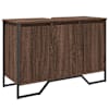 vidaXL valamukapp, pruun tamm, 91x35x60 cm, tehispuit