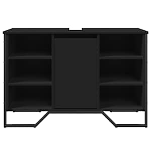 Koupelnová skříňka pod umyvadlo černá 91x35x60 cm kompozit - obrázek 4