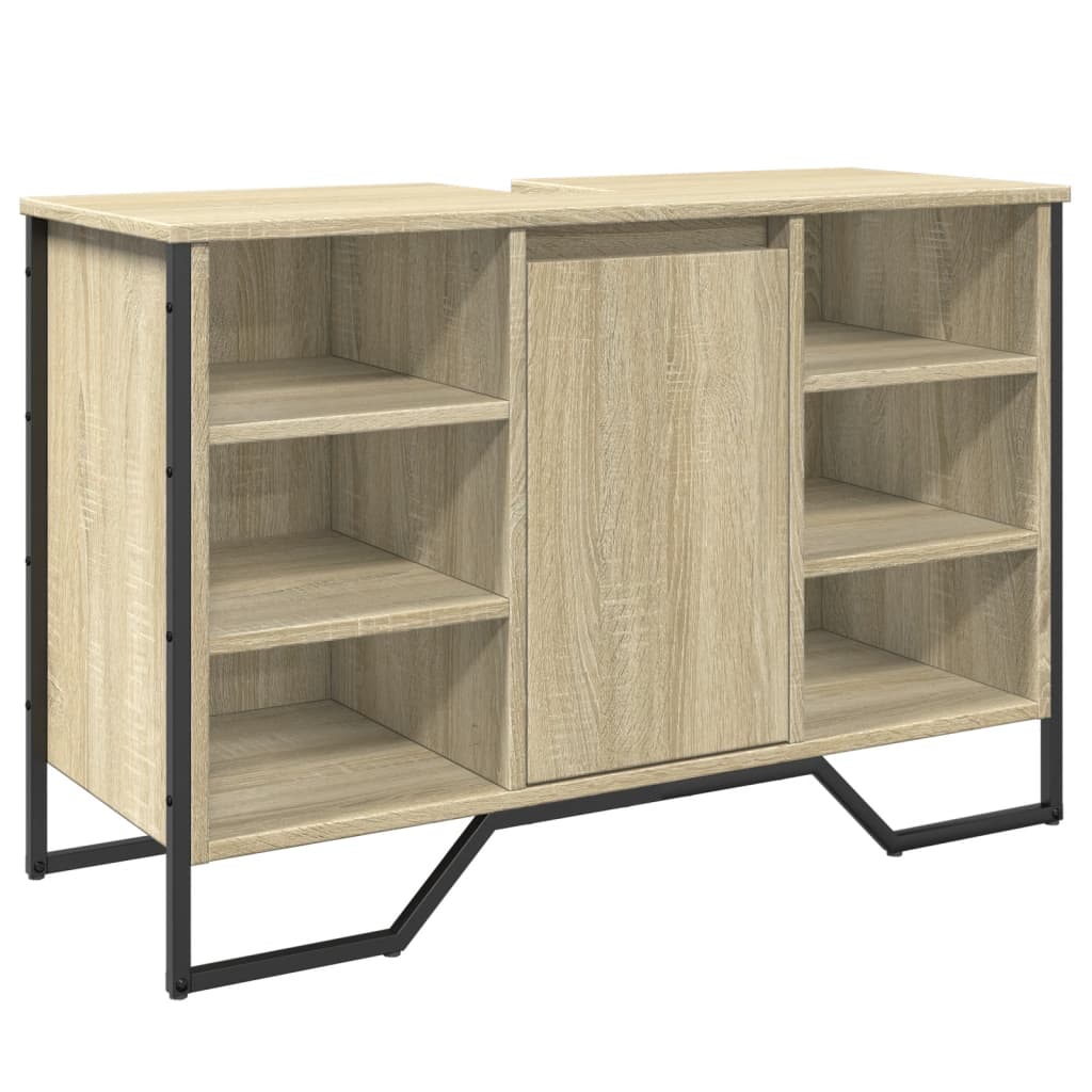 vidaXL Koupelnová skříňka pod umyvadlo dub sonoma 91x35x60 cm kompozit