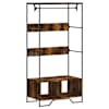 vidaXL riidekapp, suitsutatud tamm, 90x50x180 cm, tehispuit