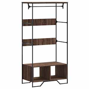 vidaXL riidekapp, pruun tamm, 90x50x180 cm, tehispuit