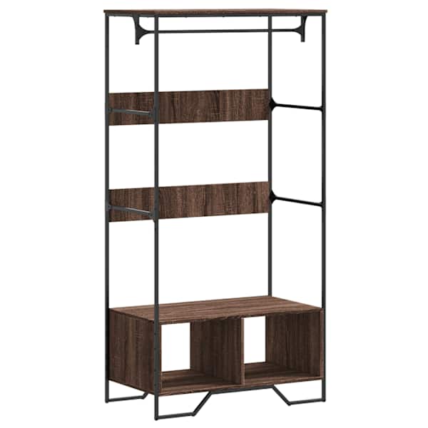 vidaXL riidekapp, pruun tamm, 90x50x180 cm, tehispuit