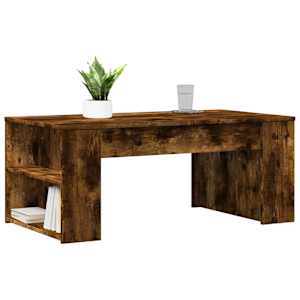 Konferenční stolek kouřový dub 102x55x42 cm kompozitní dřevo - obrázek 3