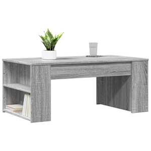 Konferenční stolek šedý sonoma 102x55x42 cm kompozitní dřevo - obrázek 3
