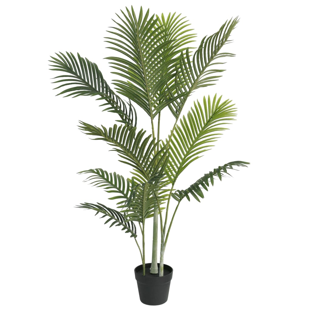 vidaXL Palmier artificial, verde, 120 cm, PP