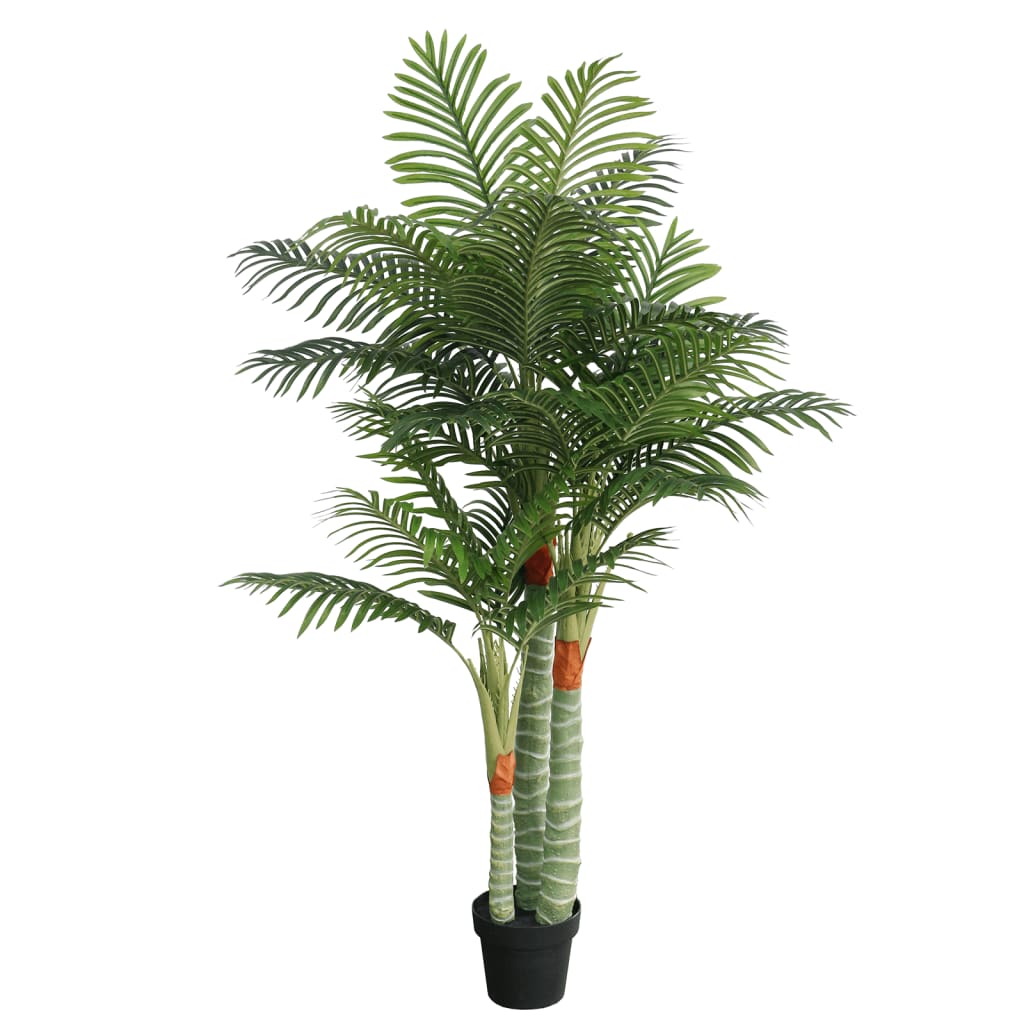 vidaXL Palme Künstlich mit 3 Stämmen Grün 180 cm PP