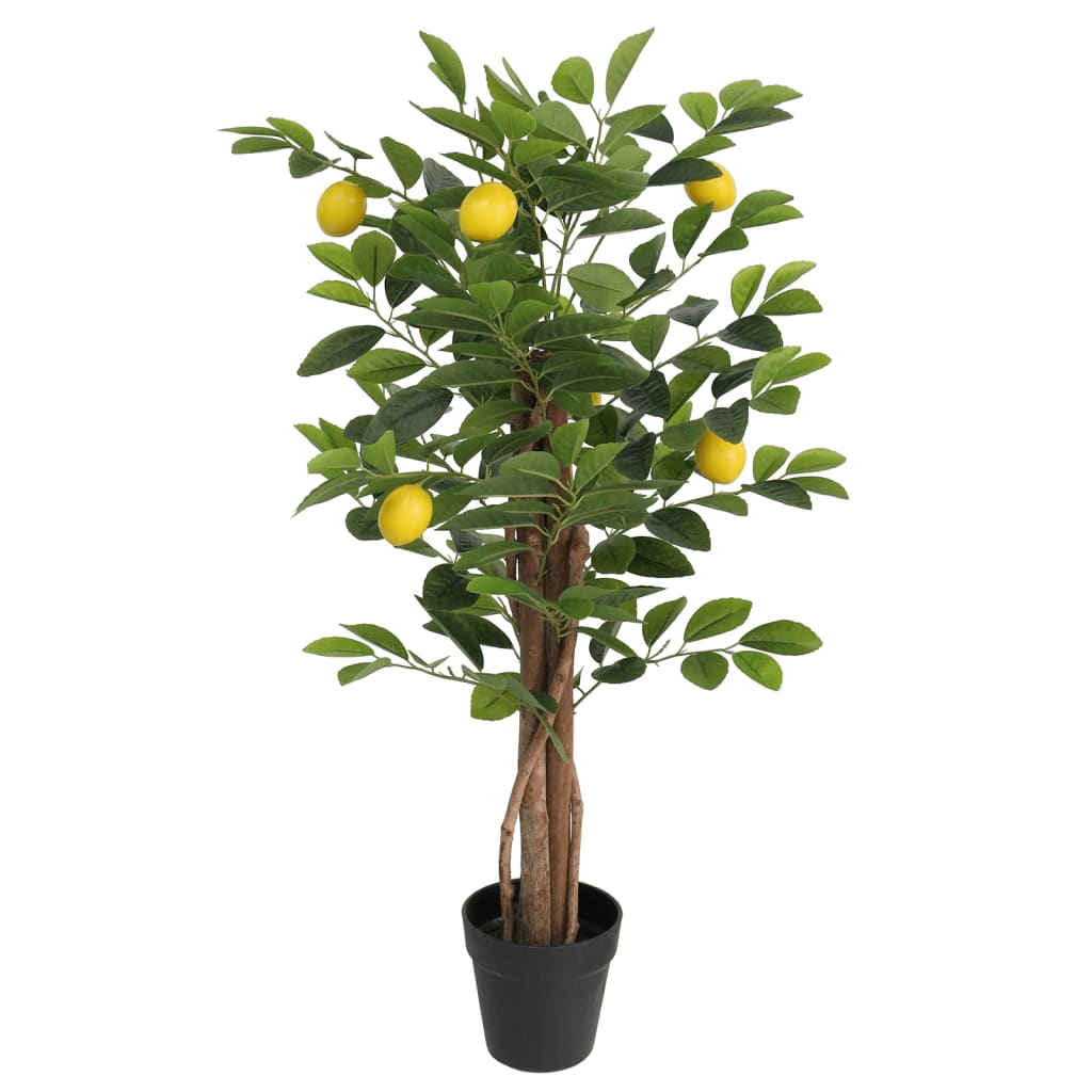 Albero Limoni Artificiale con 3 Tronchi Verde 85 cm in PP