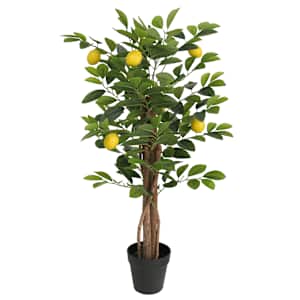 Umetni limonovec s 3 debli zelen 85 cm PP