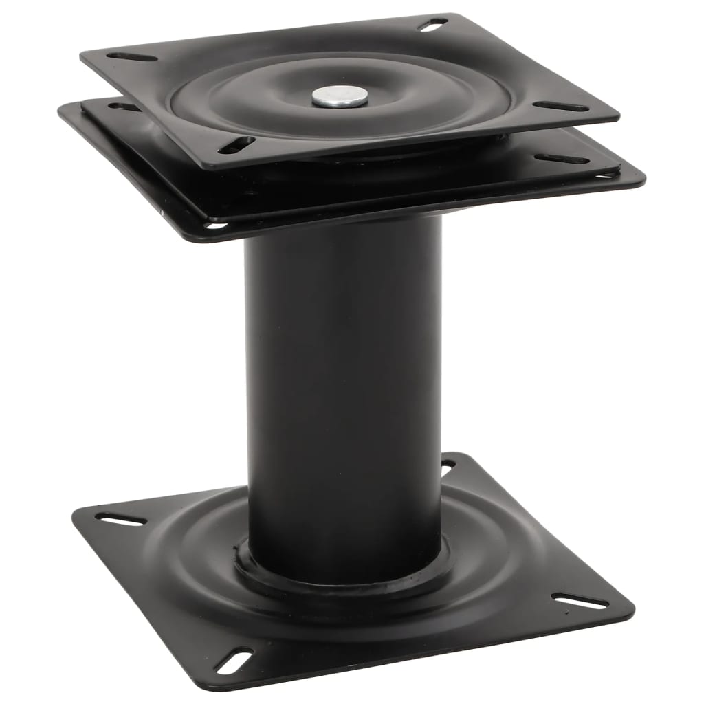 vidaXL Bootstoelpoten 2 st met 360° draaiplateau staal afbeelding