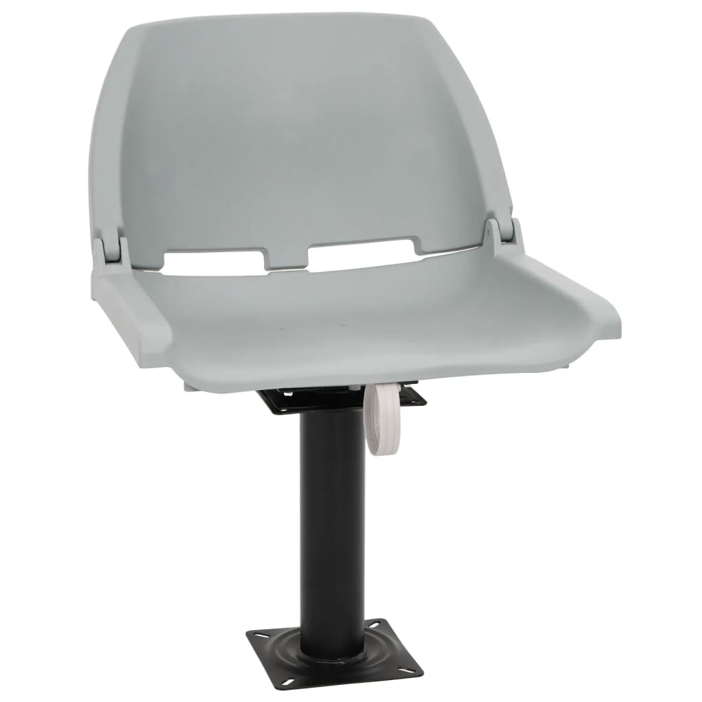 vidaXL Bootstoelen 2 st met poot 360° draaibaar afbeelding