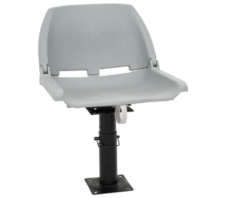 vidaXL Scaun barcă 2 buc. piedestal reglabil &icirc;nălțime rotativ la 360&deg;
